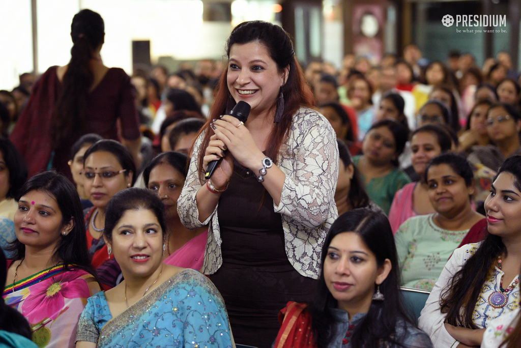 Presidium Indirapuram, CHAIRPERSON, MRS SUDHA GUPTA CONDUCTS AN INCITING SEMINAR ON ‘BEING