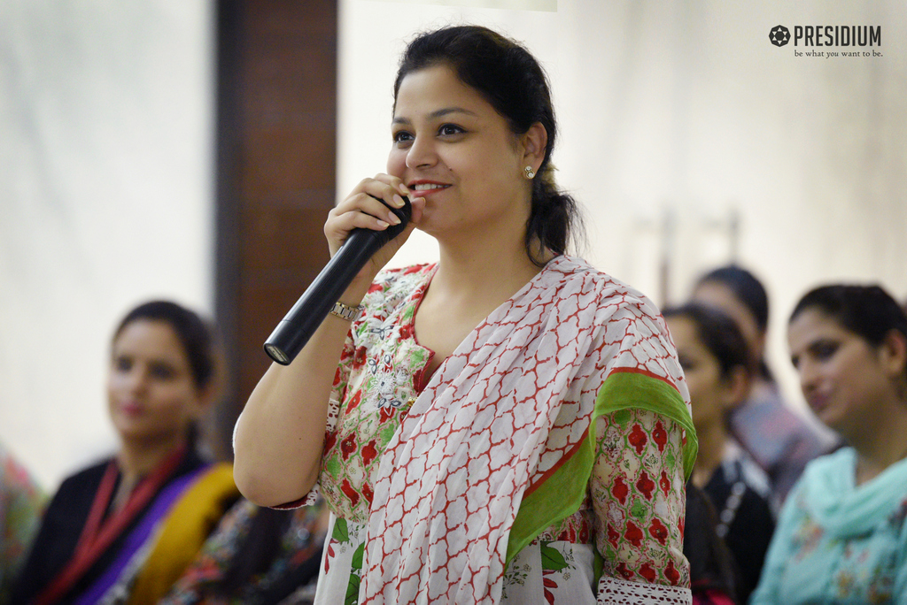 Presidium Indirapuram, CHAIRPERSON, MRS SUDHA GUPTA CONDUCTS AN INCITING SEMINAR ON ‘BEING