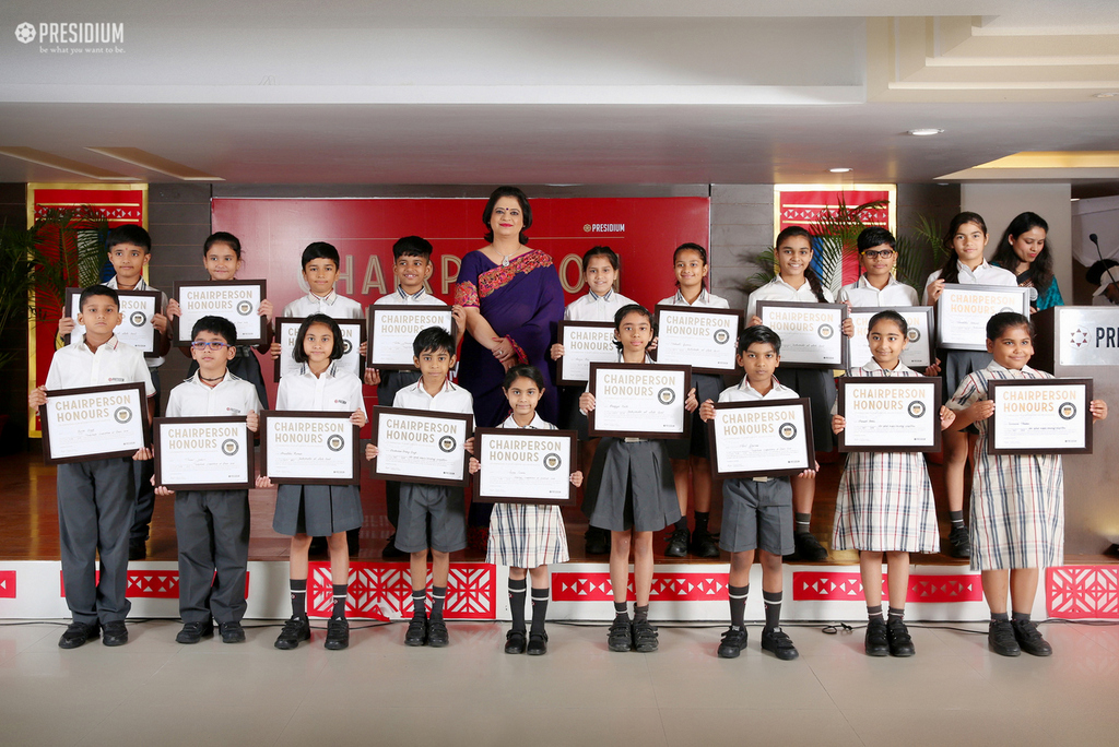 Presidium Gurgaon-57, SUDHA MA'AM HONOURS YOUNG ACHIEVERS OF PRESIDIUM GURGAON