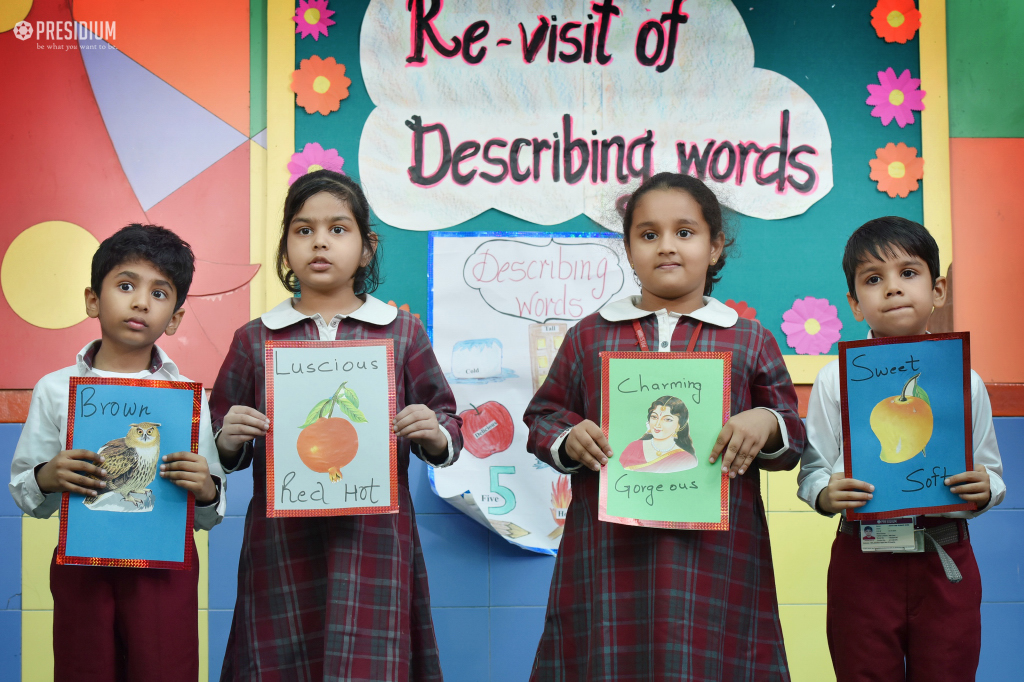 Presidium Dwarka-6, PRESIDIANS GET ACQUAINTED WITH NEW CONCEPT OF LANGUAGE-ADJECTIVES