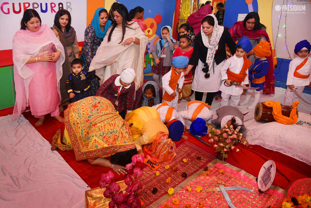 Presidium Dwarka-6, MRS.SUDHA GUPTA JOINS STUDENTS FOR GURU NANAK JAYANTI CELEBRATIONS