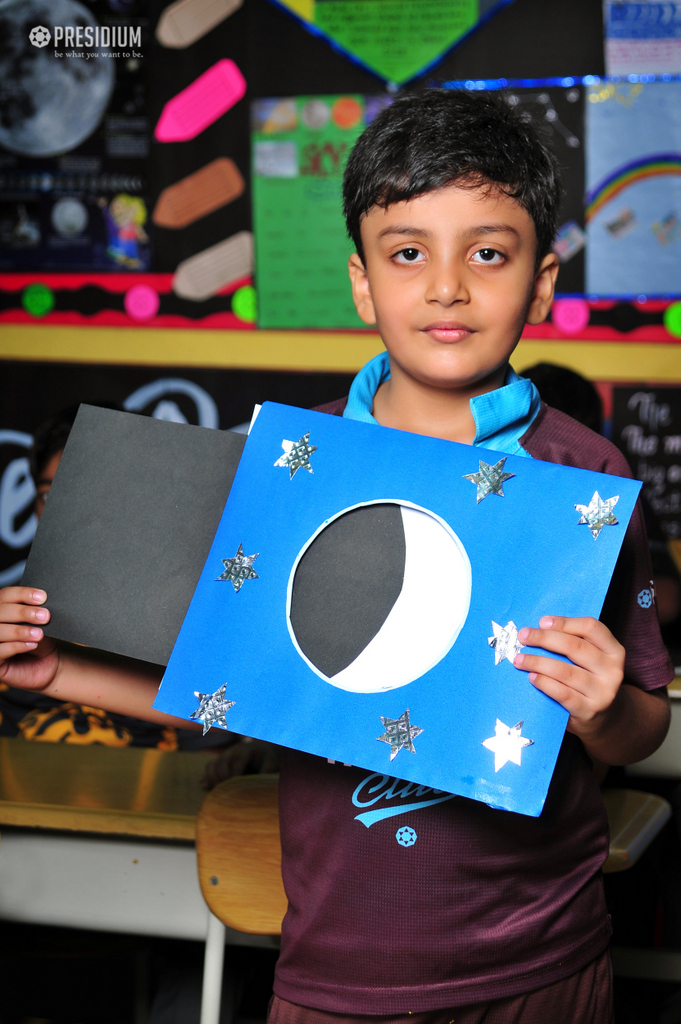 Presidium Dwarka-6, GRADE 3 LEARNS ABOUT THE PHASES OF ‘MOON’