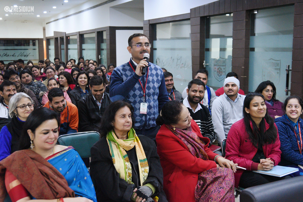 Presidium Gurgaon-57, TEACHERS LEARN ABOUT THE 'POWER OF BEING' WITH MRS. SUDHA GUPTA