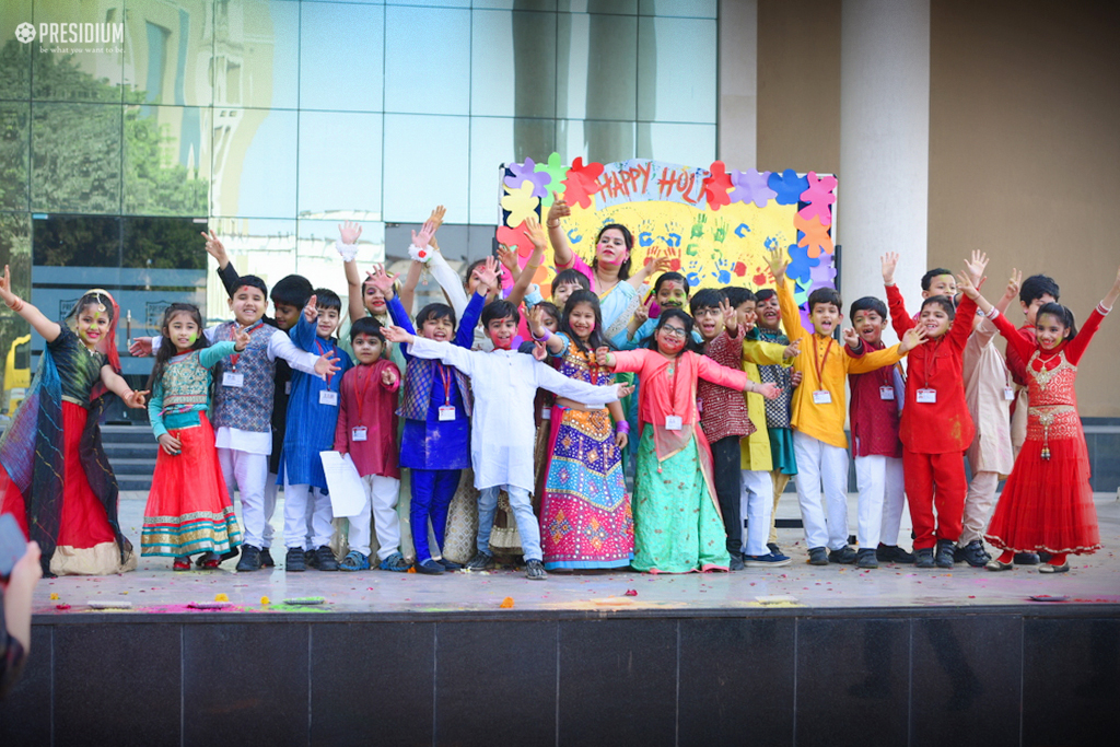 Presidium Gurgaon-57, YOUNG PRESIDIANS WELCOME THE FESTIVAL OF COLOURS IN GREAT SPIRITS