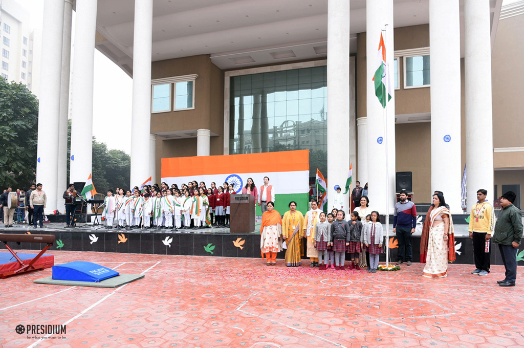 Presidium Gurgaon-57, SUDHA MAM CELEBRATES 69TH REPUBLIC DAY WITH PATRIOTIC PRESIDIANS