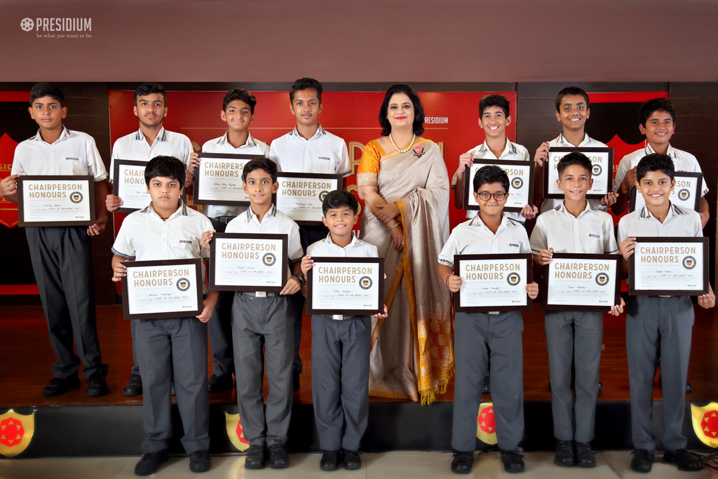 Presidium Gurgaon-57, RECOGNISING YOUNG TALENTS AT CHAIRPERSON HONOURS CEREMONY