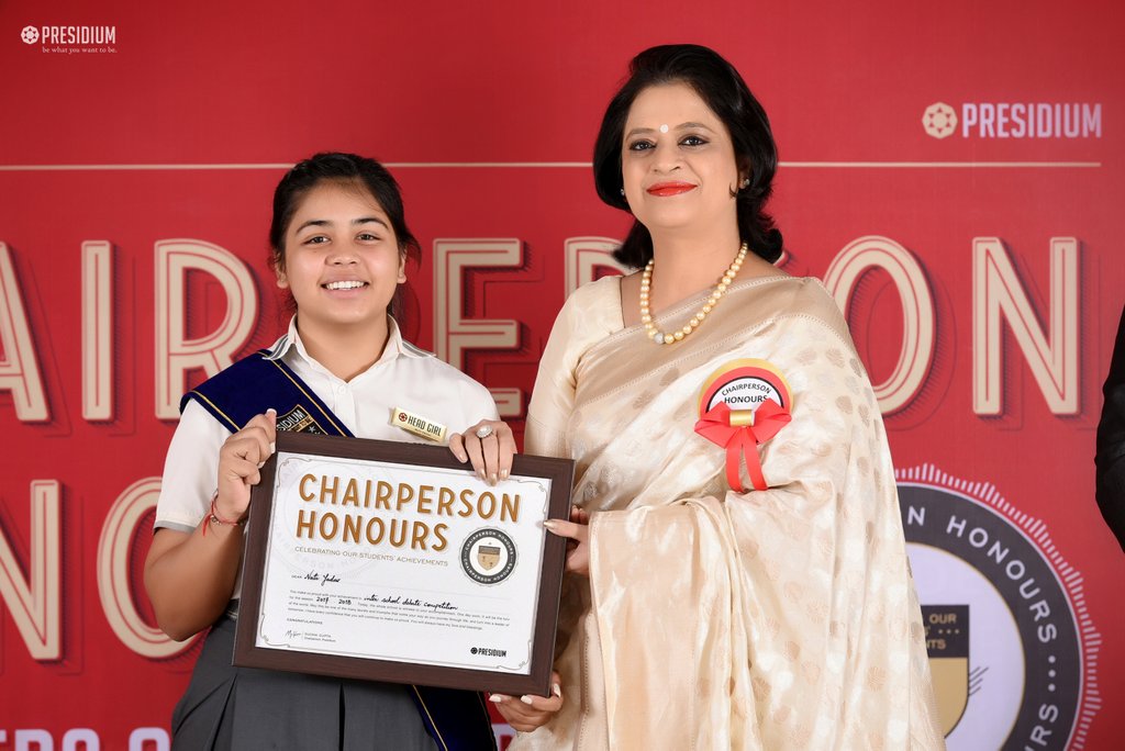 Presidium Gurgaon-57, SUDHA MA'AM HONOURS YOUNG ACHIEVERS OF PRESIDIUM GURGAON