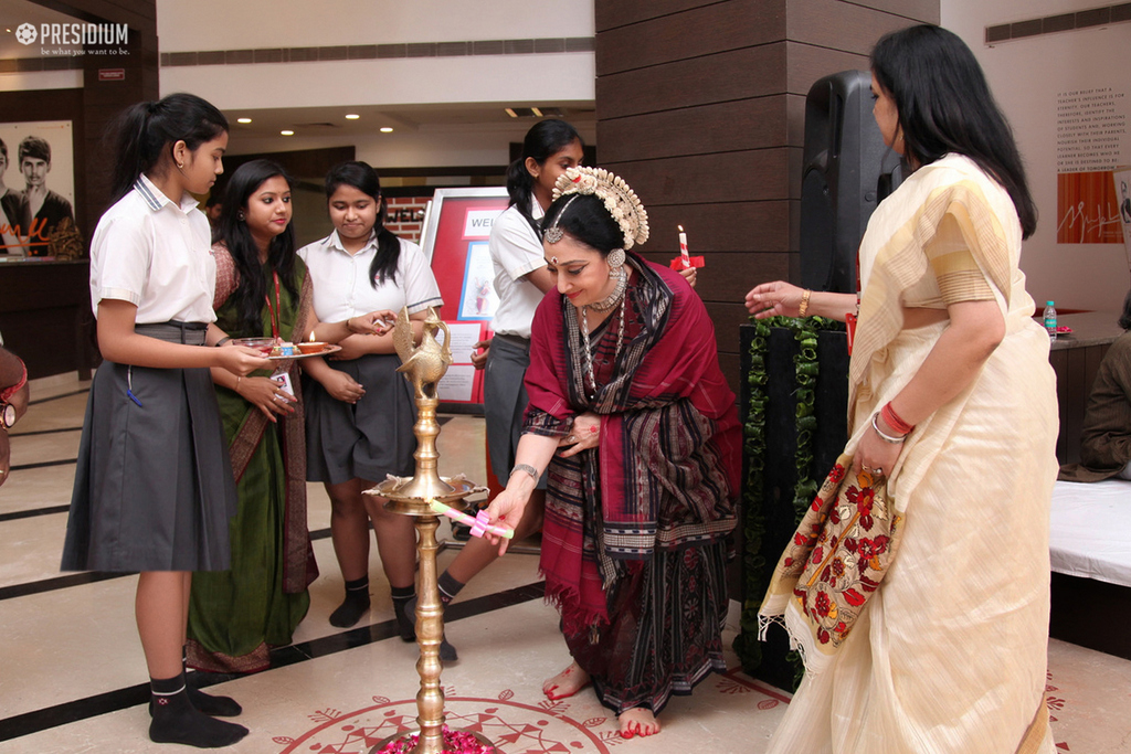 Presidium Gurgaon-57, SPIC MACAY EVENT ENLIVENS WITH MS. LOWEN'S SOULFUL PERFORMANCE