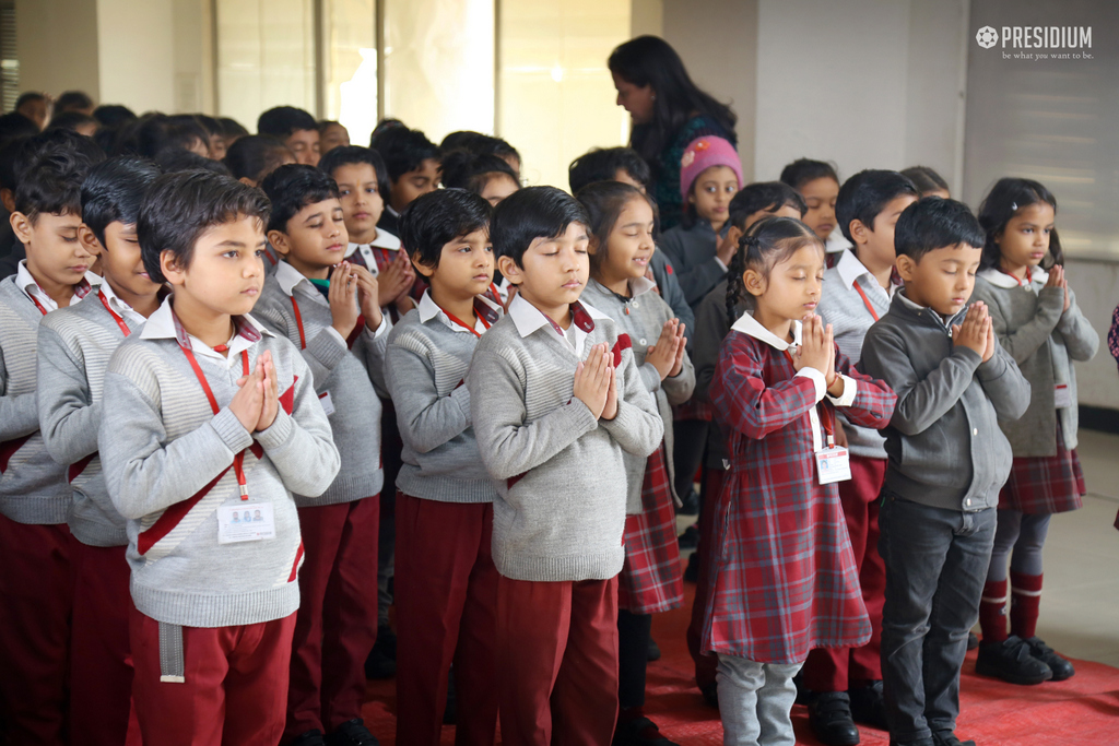 Presidium Gurgaon-57, STUDENTS ORGANIZE SPECIAL ASSEMBLY ON UNICEF DAY