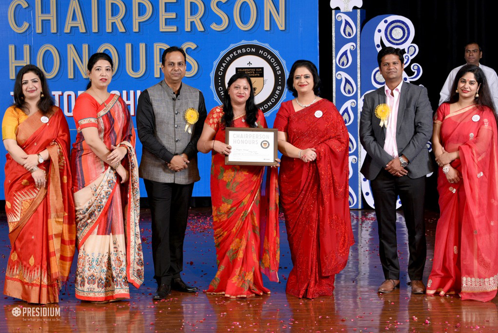 Presidium Indirapuram, TEACHERS RECEIVE RECOGNITION AT CHAIRPERSON HONOURS FOR TEACHERS