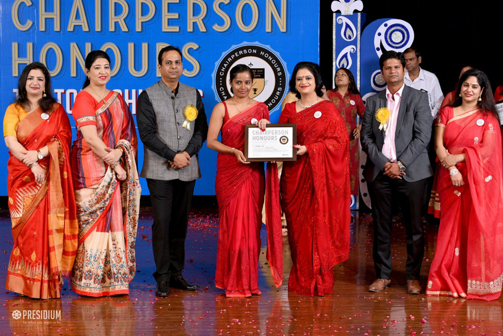 Presidium Indirapuram, TEACHERS RECEIVE RECOGNITION AT CHAIRPERSON HONOURS FOR TEACHERS