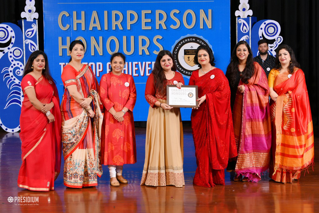 Presidium Indirapuram, TEACHERS RECEIVE RECOGNITION AT CHAIRPERSON HONOURS FOR TEACHERS