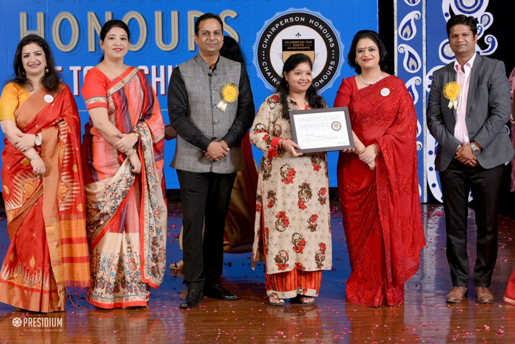 Presidium Indirapuram, TEACHERS RECEIVE RECOGNITION AT CHAIRPERSON HONOURS FOR TEACHERS