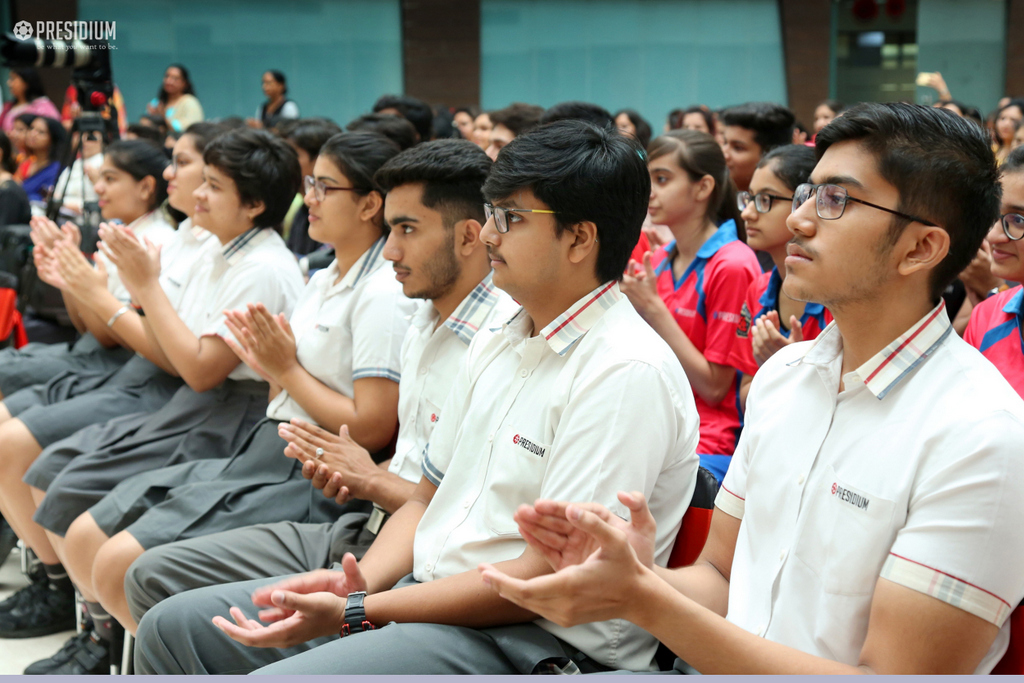 Presidium Indirapuram, NEWLY ELECTED STUDENT COUNCIL TAKE A VOW AT INVESTITURE CEREMONY