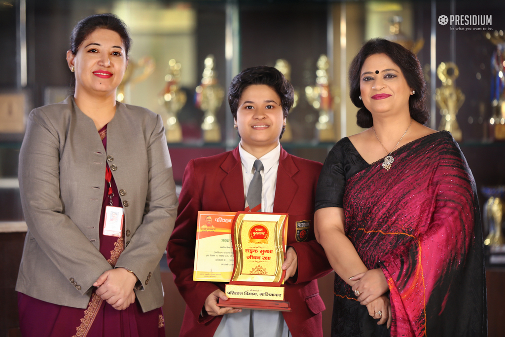 Presidium Indirapuram, VICTORIOUS STUDENTS SHARE THEIR WINNING MOMENTS WITH MRS. GUPTA