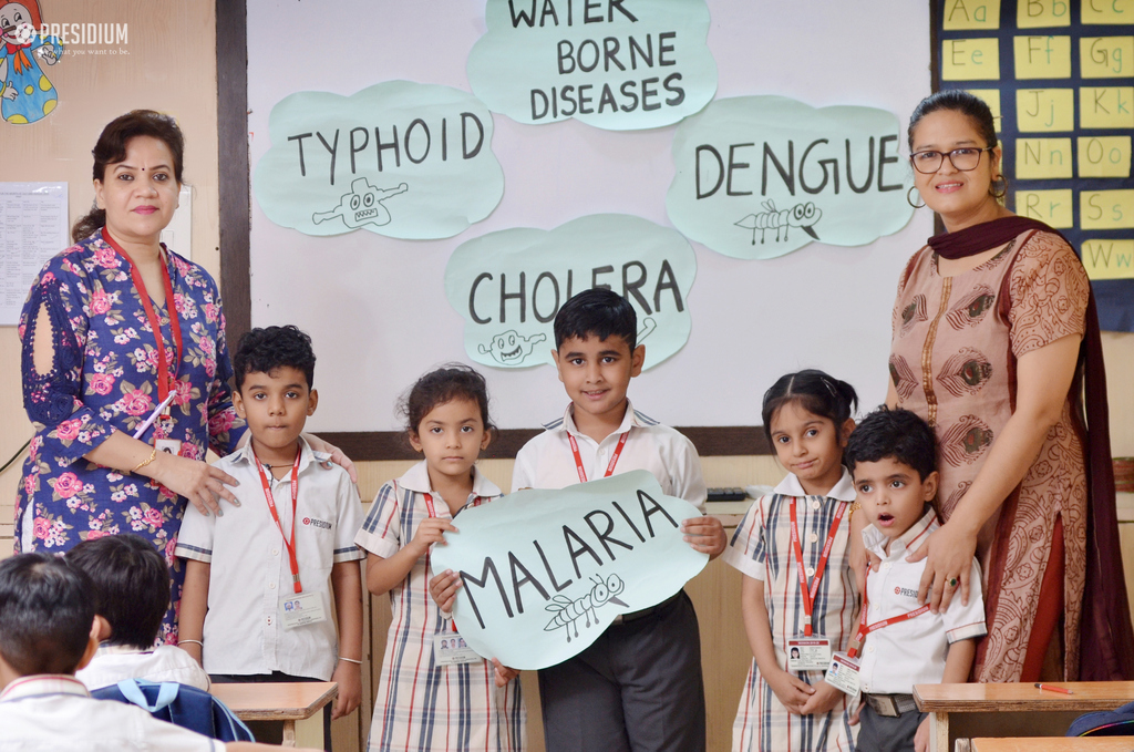 Presidium Indirapuram, PRESIDIANS CONDUCT AN AWARENESS RALLY ON WATERBORNE DISEASES