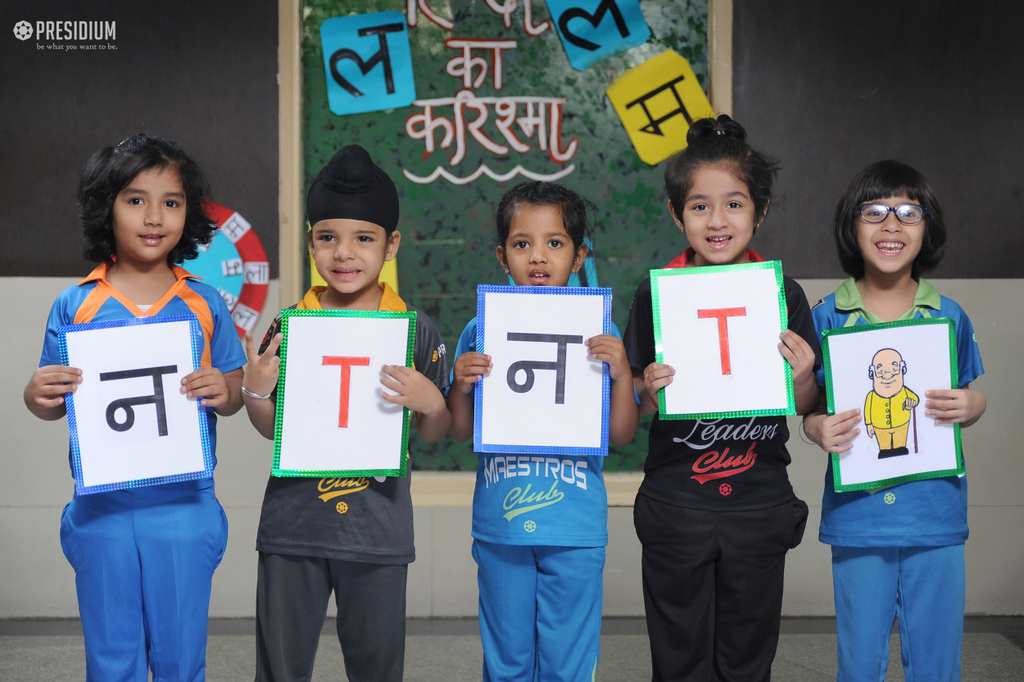 Presidium Indirapuram, LEARNING THE OFFICIAL LANGUAGE-HINDI THROUGH FUN ACTIVITIES