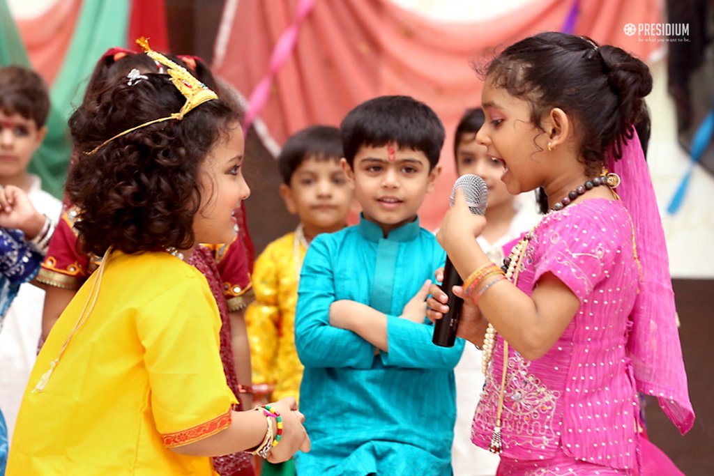 Presidium Indirapuram, HEAVENLY JANMASHTAMI CELEBRATIONS BY THE EXCITED PRE-PRIMARY WING Presidium Indirapuram, HEAVENLY JANMASHTAMI CELEBRATIONS BY THE EXCITED PRE-PRIMARY WING