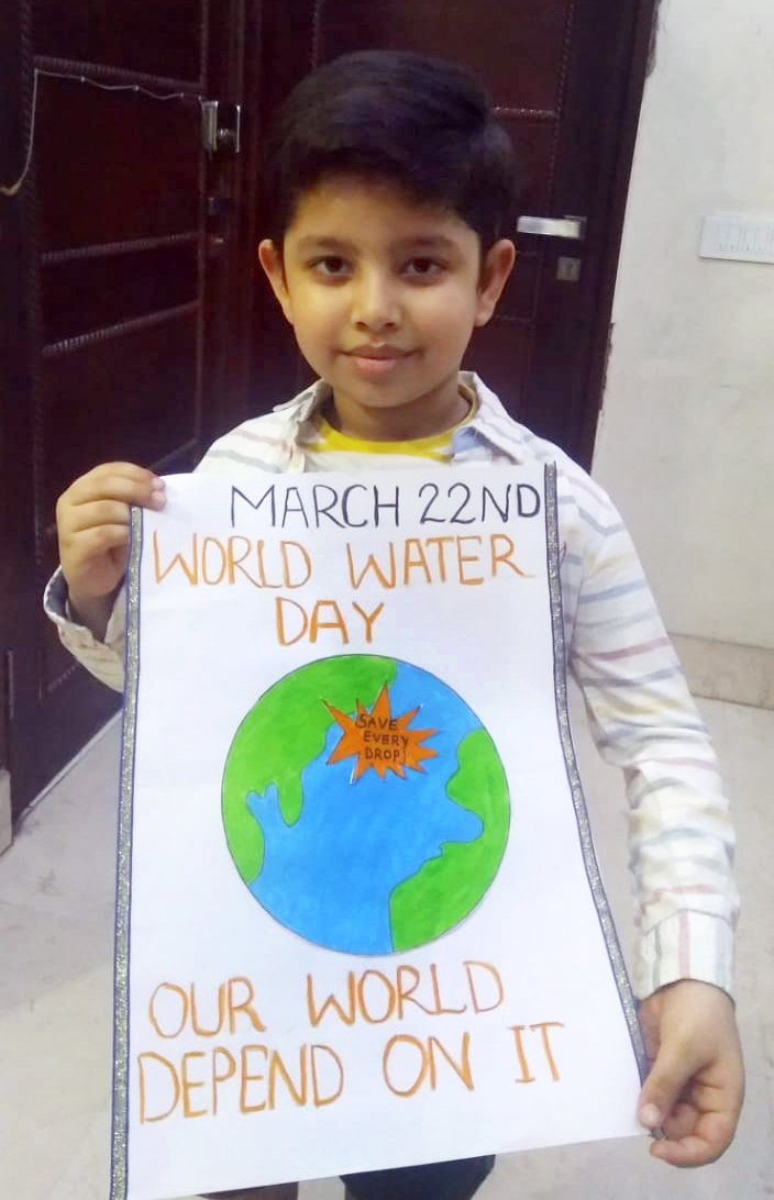 Presidium Punjabi Bagh, PRESIDIANS MARK WORLD WATER DAY WITH POSTER MAKING ACTIVITY