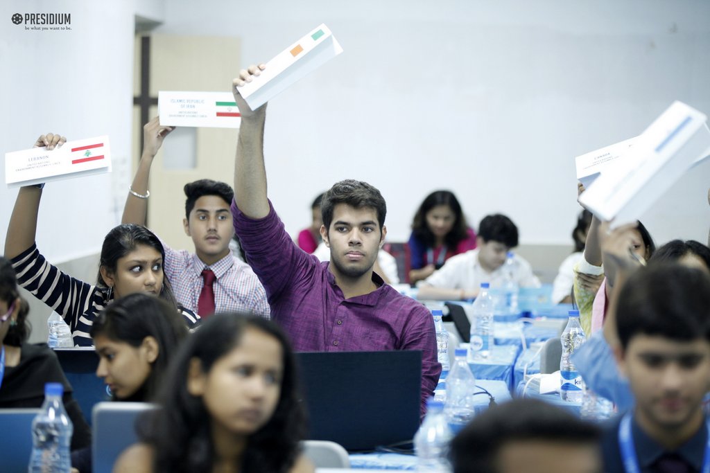 Presidium Indirapuram, PRESIDIANS OF IP DISPLAY SPIRIT & CONFIDENCE AT PMUN 2017