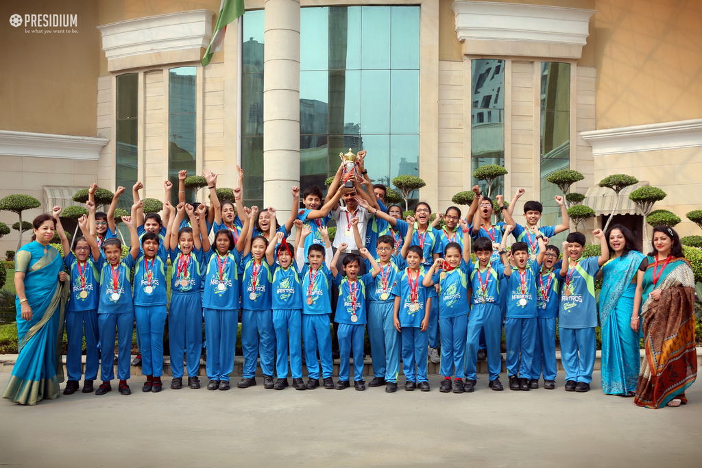 Presidium Indirapuram, SPORTS PRIZE DISTRIBUTION BRINGS OUR SPORTS STARS IN LIMELIGHT