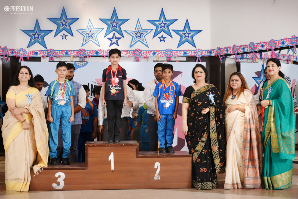 Presidium Indirapuram, SPORTS PRIZE DISTRIBUTION BRINGS OUR SPORTS STARS IN LIMELIGHT