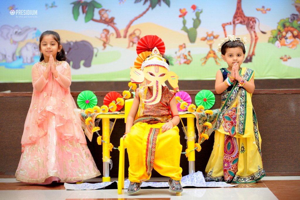 Presidium Rajnagar, PRESIDIANS CELEBRATE THE BLISSFUL FESTIVAL OF GANESH CHATURTHI