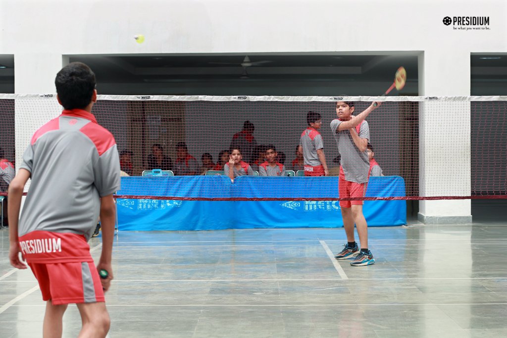 Presidium Gurgaon-57, BADMINTON TOURNAMENT: GIRL POWER LIFTS RUNNERS-UP TROPHY