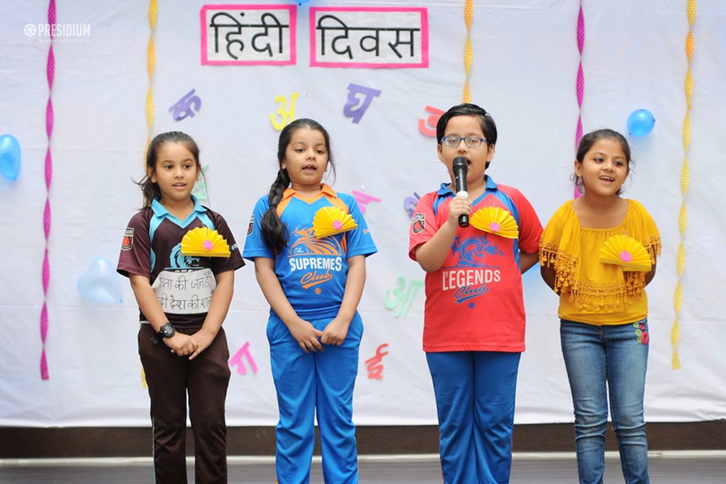 Presidium Rajnagar, प्रेसिडियंस ने बड़ी ही धूम-धाम से हिंदी दिवस मनाया Presidium Rajnagar, प्रेसिडियंस ने बड़ी ही धूम-धाम से हिंदी दिवस मनाया