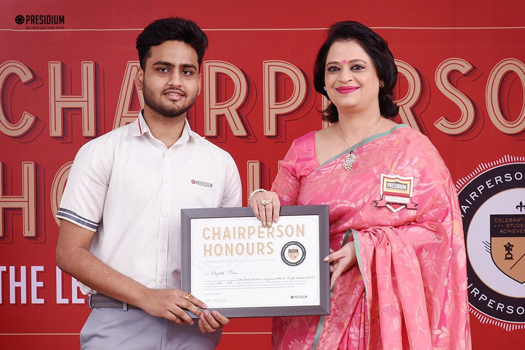 Presidium Indirapuram, CHAIRPERSON HONOURS: CELEBRATING STUDENT EXCELLENCE