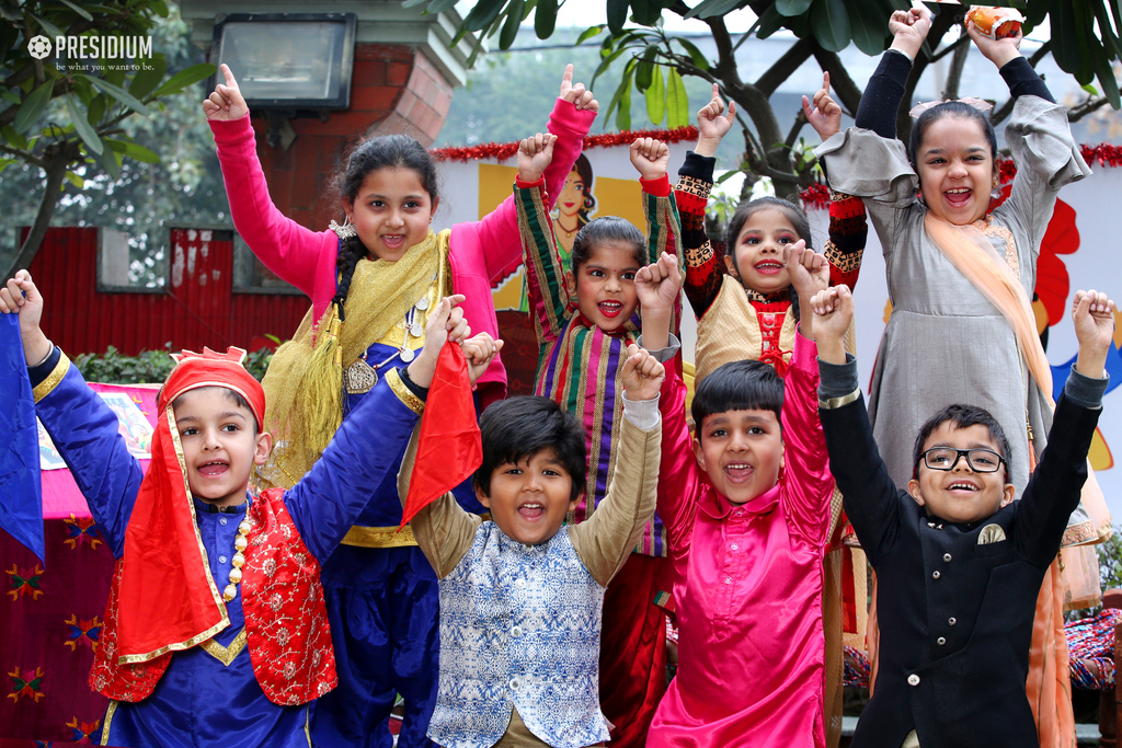 Presidium Punjabi Bagh, PRESIDIANS CELEBRATE LOHRI WITH SWEETS, SONGS, AND DANCE