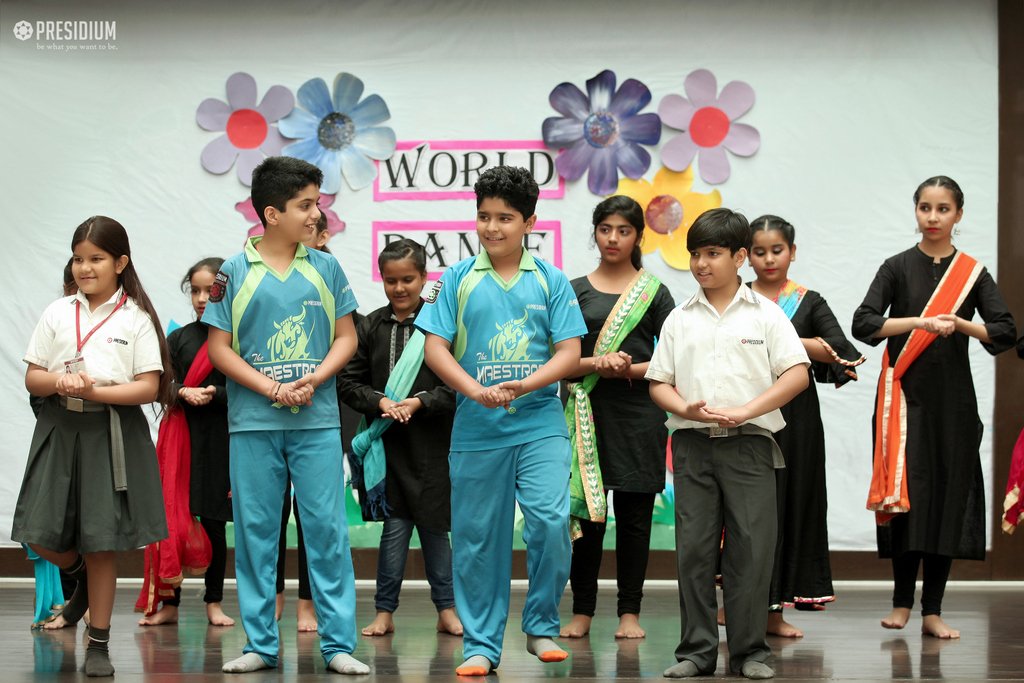 Presidium Rajnagar, WORLD DANCE DAY: PRESIDIANS CELEBRATE A DAY FULL OF DANCE & MUSIC