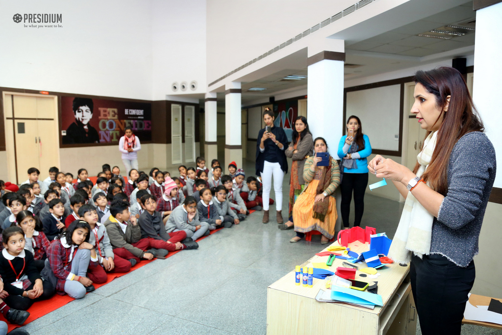 Presidium Gurgaon-57, PRESIDIANS HONE THEIR SOCIAL SKILLS WITH PUPPET MAKING ACTIVITY