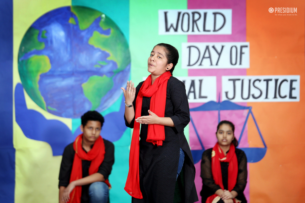 Presidium Rajnagar, PRESIDIANS ORGANISE SPECIAL ASSEMBLY ON WORLD SOCIAL JUSTICE DAY