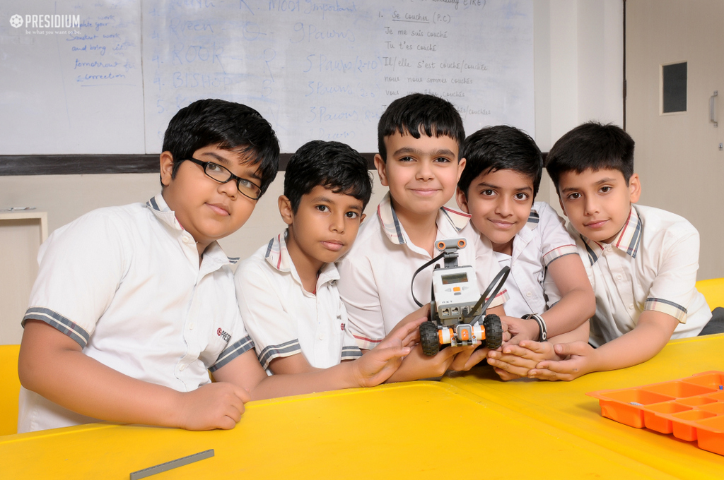 Presidium Rajnagar, ROBOTICS ACTIVITY STIMULATES THE BUDDING SCIENTISTS OF PRESIDIUM