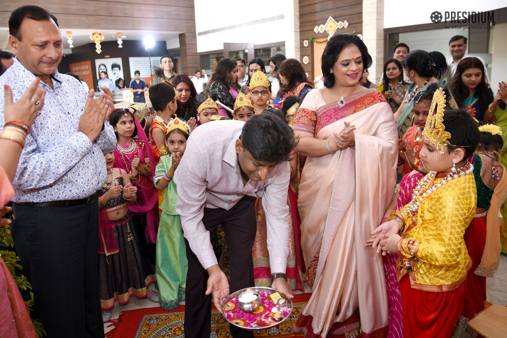 Presidium Rajnagar, SUDHA MA’AM JOINS PRESIDIANS FOR JANMASHTAMI CELEBRATIONS