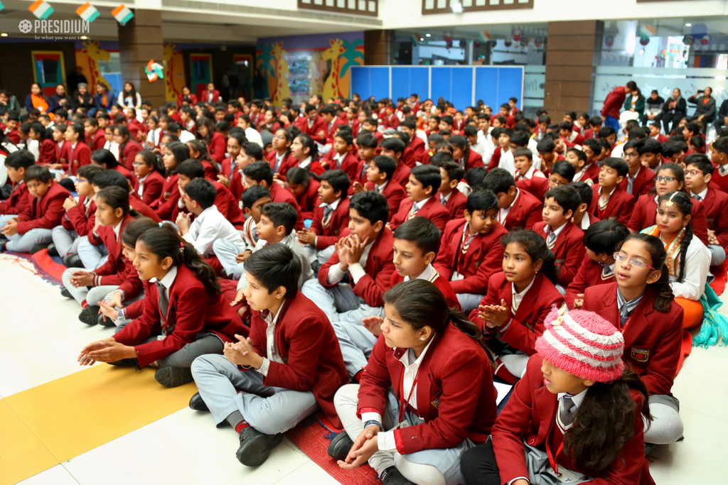 Presidium Indirapuram, STUDENTS CELEBRATE THE UNITY OF INDIA WITH MRS.SUDHA GUPTA