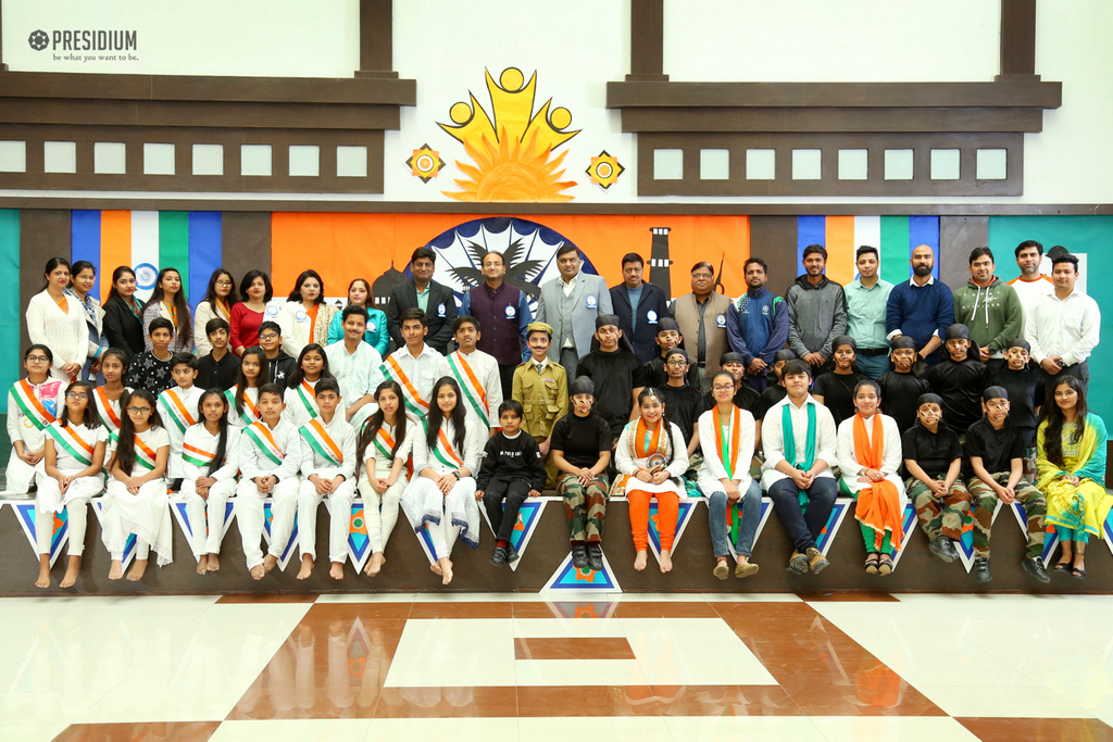 Presidium Indirapuram, STUDENTS CELEBRATE THE UNITY OF INDIA WITH MRS.SUDHA GUPTA