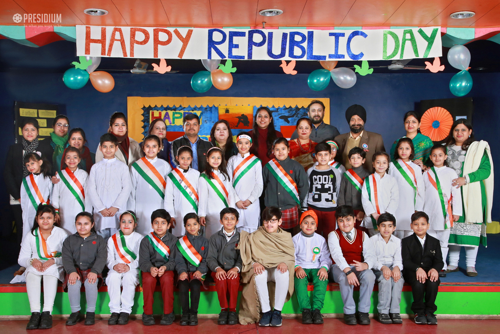 Presidium Vivek Vihar, PRESIDIANS CELEBRATE REPUBLIC DAY WITH DEAR  SUDHA MA'AM