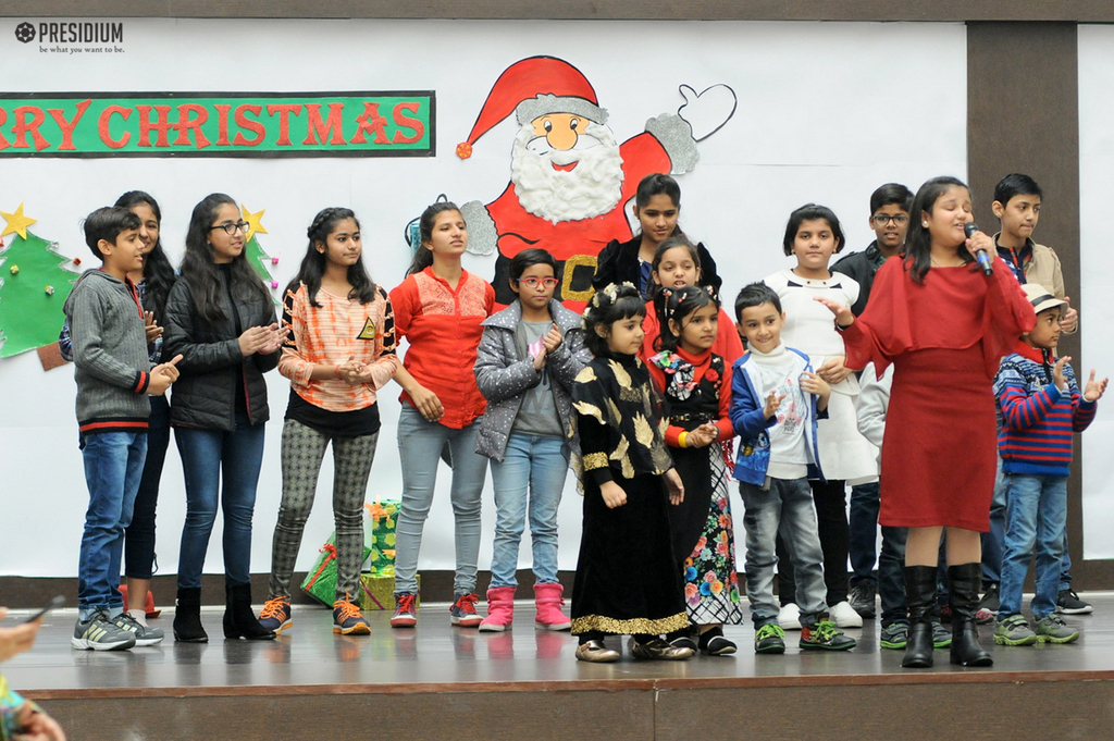 Presidium Rajnagar, SPECIAL ASSEMBLY ON CHRISTMAS SPREADS AURA OF PLEASANT HARMONY