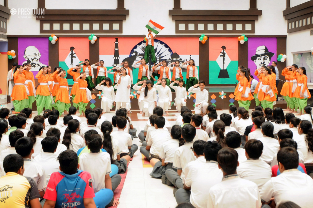 Presidium Rajnagar, PRESIDIANS PROUDLY SALUTE THE TRICOLOUR ON INDEPENDENCE DAY