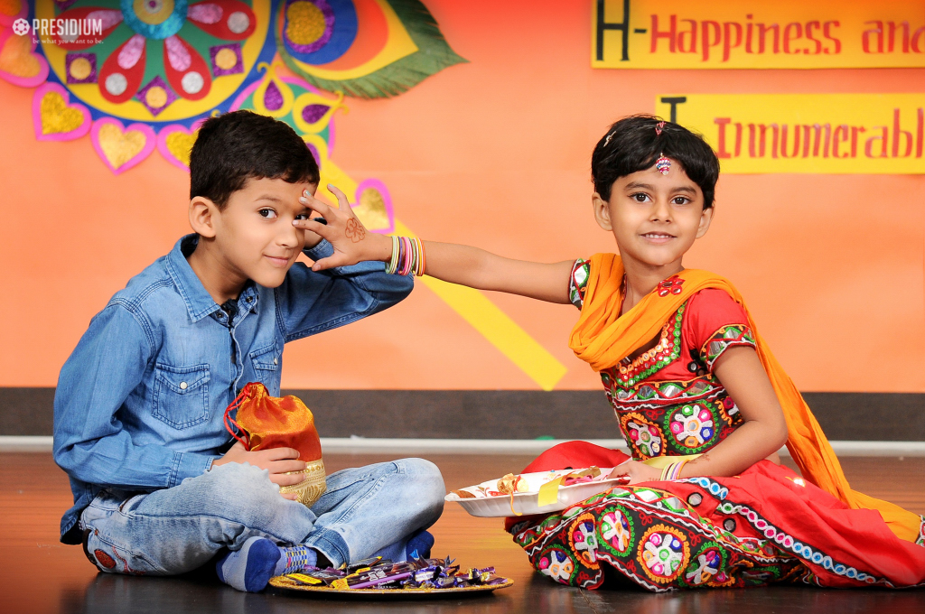 Presidium Rajnagar, PRESIDIANS EXCHANGE RAKHIS ON THE PIOUS FESTIVAL OF RAKSHABANDHAN