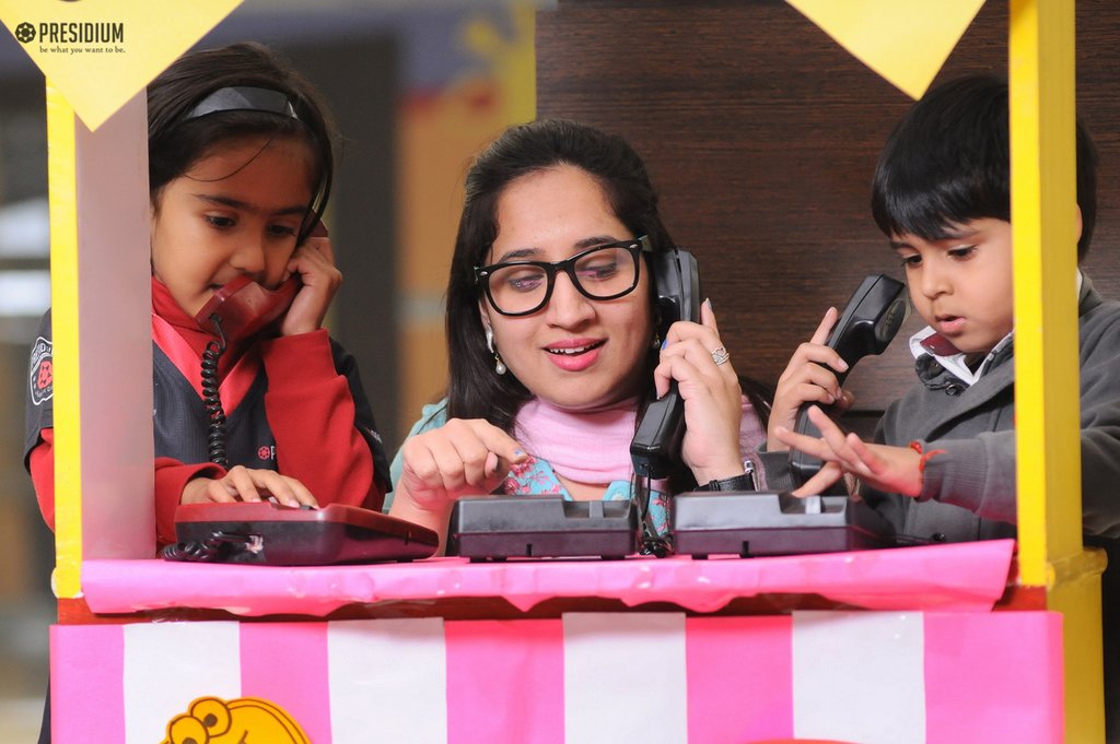 Presidium Rajnagar, TELEPHONE BOOTH ACTIVITY:PRESIDIANS LEARN CONVERSATION ETIQUETTES
