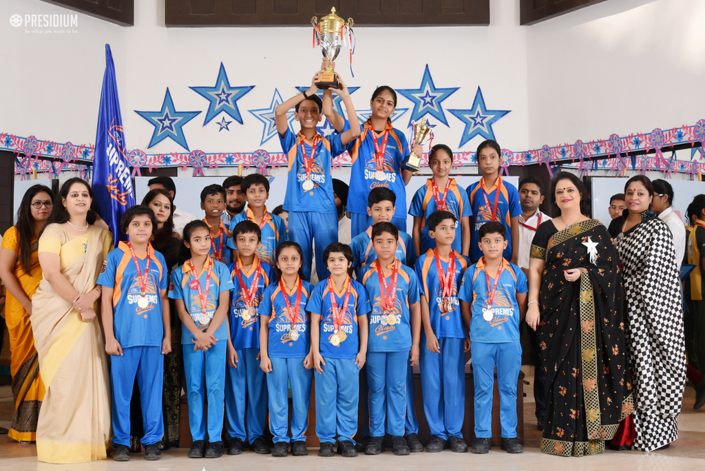 Presidium Rajnagar, SUDHA MA'AM ACKNOWLEDGES PRESIDIANS AT SPORTS PRIZE DISTRIBUTION