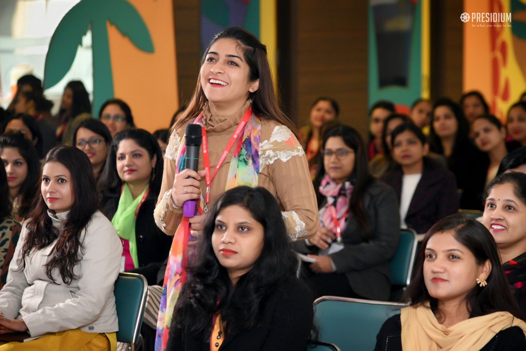 Presidium Rajnagar, TEACHERS LEARN ABOUT THE 'POWER OF BEING' WITH MRS. SUDHA GUPTA