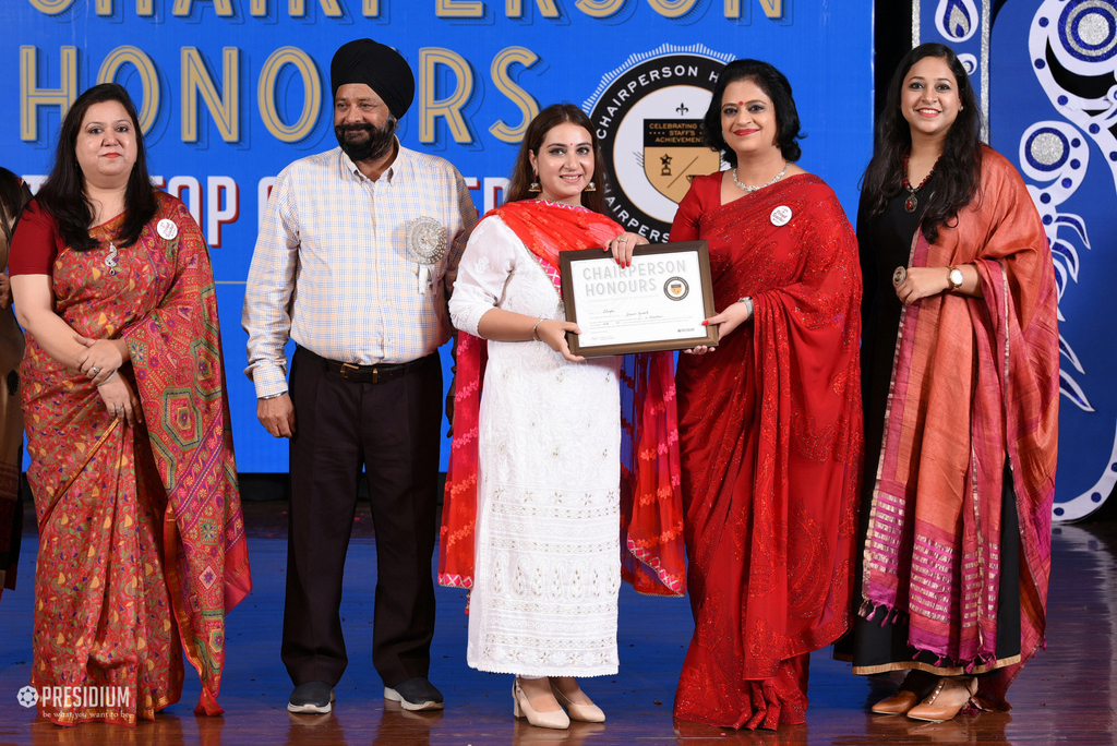 Presidium Vivek Vihar, TEACHERS CELEBRATE SUCCESS AT CHAIRPERSON HONOURS CEREMONY