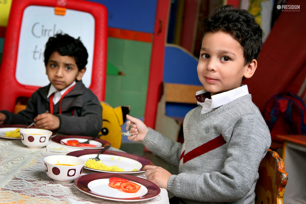 Presidium Dwarka-6, CIRCLE TIME: PRESIDIANS LEARN ABOUT GOOD EATING HABITS