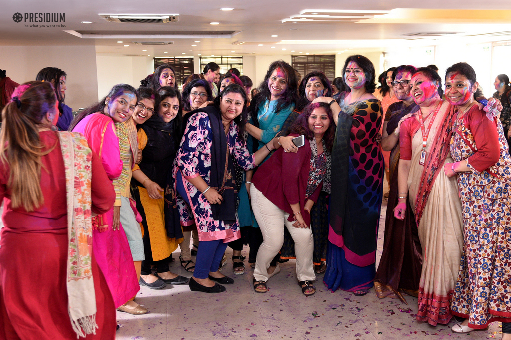 Presidium Gurgaon-57, A COLOURFUL HOLI CELEBRATION WITH MRS. SUDHA GUPTA