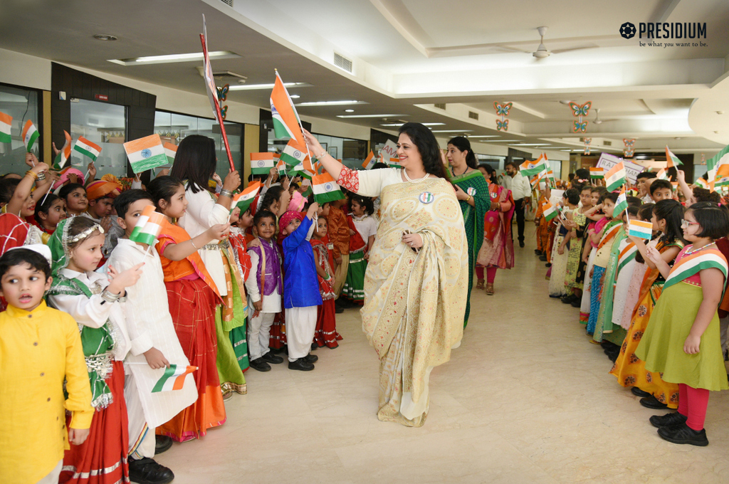 Presidium Indirapuram, MRS.SUDHA GUPTA GRACES THE GRAND INDEPENDENCE DAY CELEBRATION