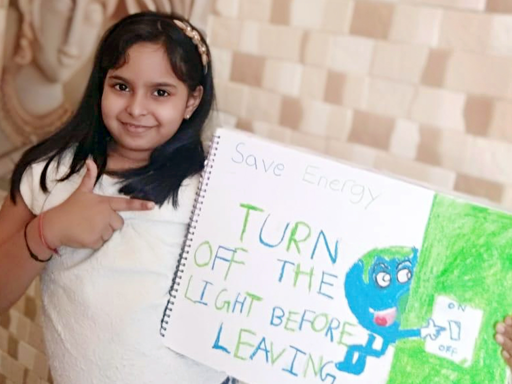 Presidium Indirapuram, STUDENTS MARK NATIONAL ENERGY CONSERVATION DAY WITH POSTER MAKING